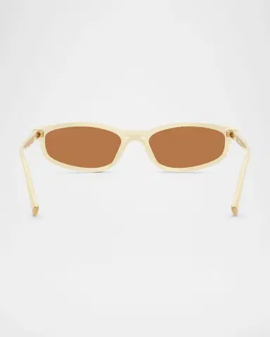 Miu Miu Miu Regarde MU A06S Acetate Oval Sunglasses | Thumbnail 4