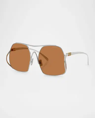 Miu Miu MU A55S Steel Square Sunglasses | Thumbnail 3