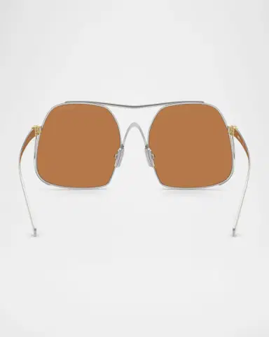 Miu Miu MU A55S Steel Square Sunglasses | Thumbnail 4