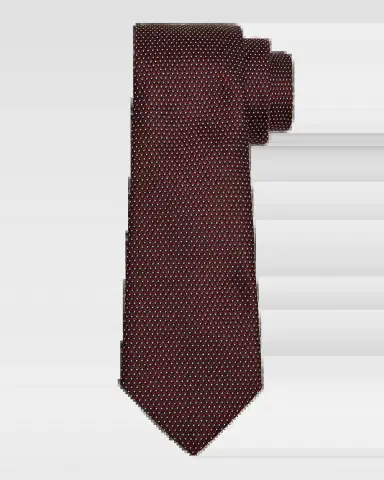 Emporio Armani Men's Pin-Dot Silk and Viscose Tie | Thumbnail 2 Emporio Armani Men's Pin-Dot Silk and Viscose Tie | Thumbnail 2