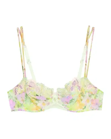 Lise Charmel L 'Amour Au Soleil Floral-Embroidered Tulle Demi Bra | Thumbnail 1 Lise Charmel L 'Amour Au Soleil Floral-Embroidered Tulle Demi Bra | Thumbnail 1