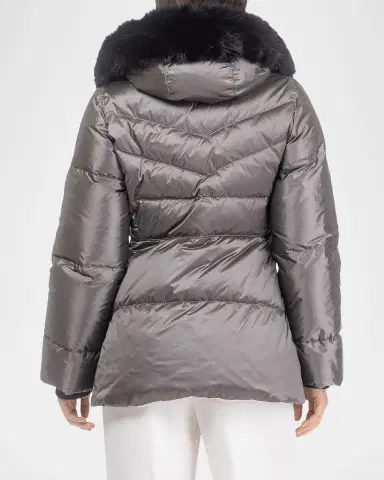 Gorski Apres-Ski Jacket With Detachable Toscana Lamb Shearling Hood Trim | Thumbnail 2 Gorski Apres-Ski Jacket With Detachable Toscana Lamb Shearling Hood Trim | Thumbnail 2