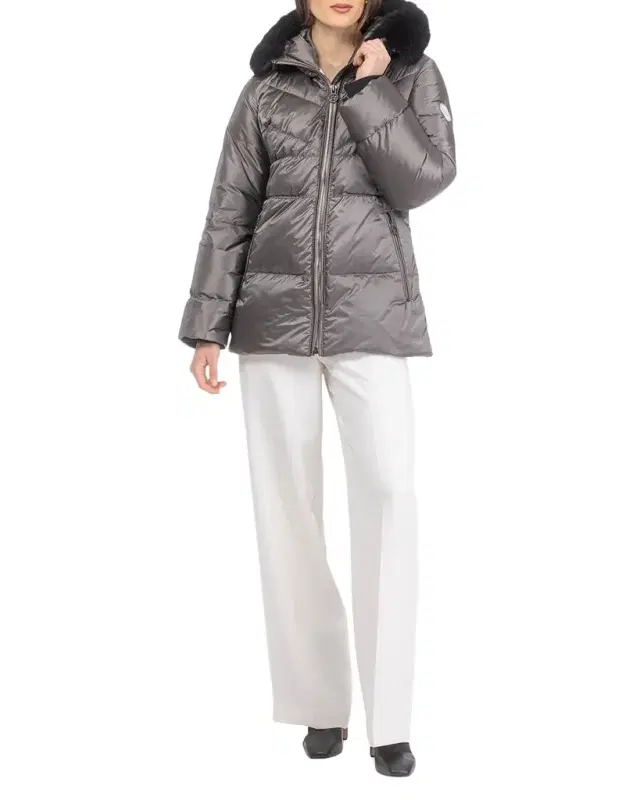 Gorski Apres-Ski Jacket With Detachable Toscana Lamb Shearling Hood Trim