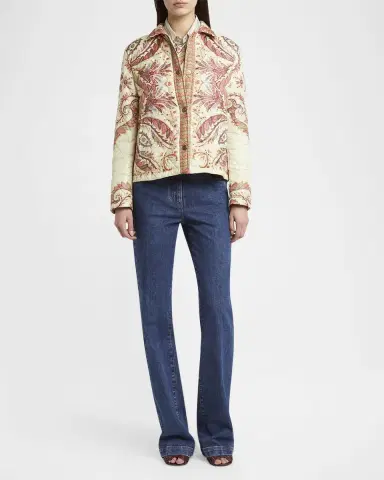 Etro Romantic Pink Puffer Shirt Jacket | Thumbnail 2