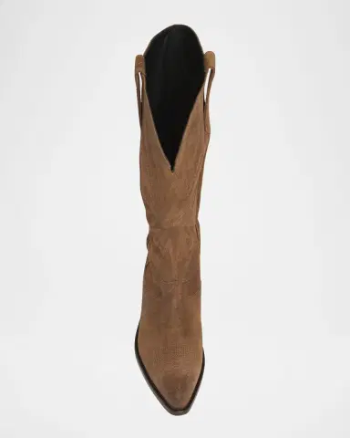Golden Goose Wish Star Embroidered Suede Western Boots | Thumbnail 6