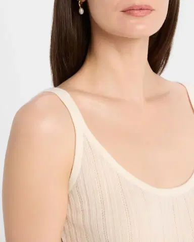 Maria McManus Pointelle Knit Slim Tank Top | Thumbnail 5 Maria McManus Pointelle Knit Slim Tank Top | Thumbnail 5