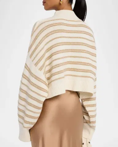 Sablyn Wells Cropped Cashmere Pullover | Thumbnail 3