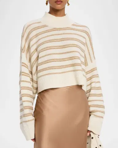 Sablyn Wells Cropped Cashmere Pullover | Thumbnail 4
