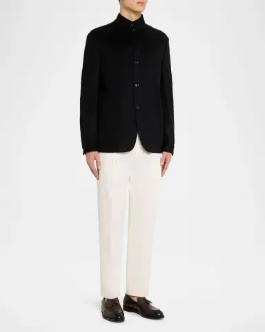 ZEGNA Men's Oasi Cashmere Il Conte Jacket | Thumbnail 2