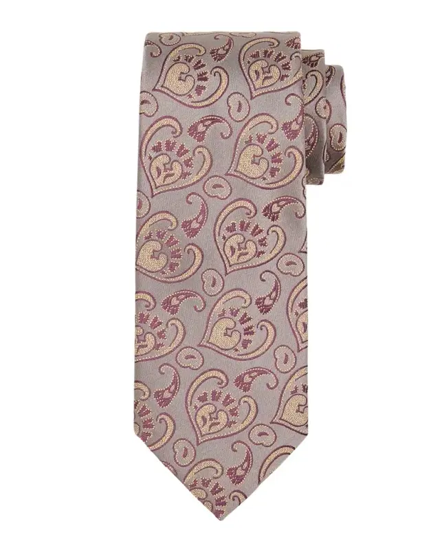 Men 's Paisley Woven Silk Tie