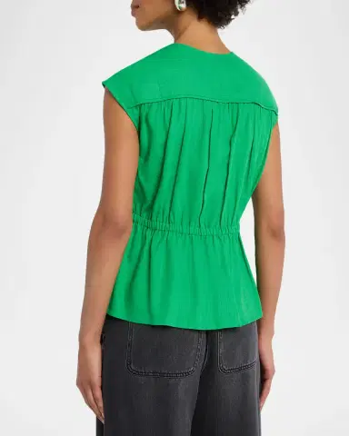 DEREK LAM 10 CROSBY Caroline Tie-Front Top | Thumbnail 3 DEREK LAM 10 CROSBY Caroline Tie-Front Top | Thumbnail 3