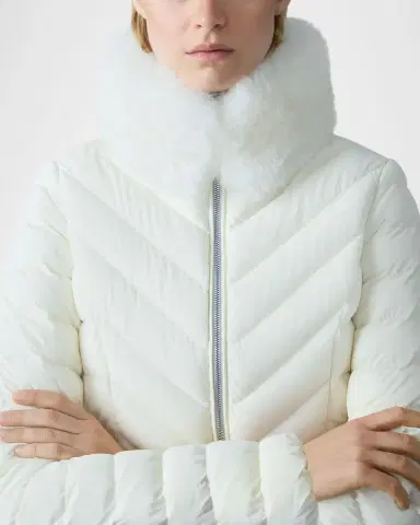Mackage Lyris Quilted Down Coat with Detachable Shearling Trim | Thumbnail 4 Mackage Lyris Quilted Down Coat with Detachable Shearling Trim | Thumbnail 4