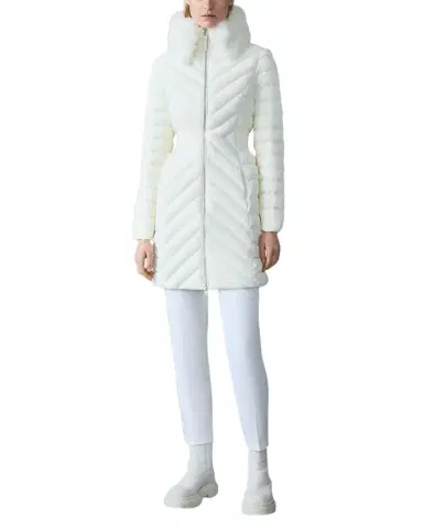 Mackage Lyris Quilted Down Coat with Detachable Shearling Trim | Thumbnail 1 Mackage Lyris Quilted Down Coat with Detachable Shearling Trim | Thumbnail 1