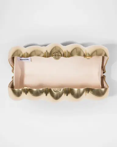 Simkhai Reya Sculpted Aluminum Clutch | Thumbnail 4