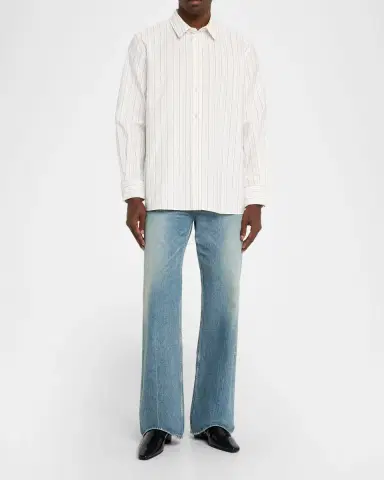 Saint Laurent Men's Striped Sport Shirt | Thumbnail 2