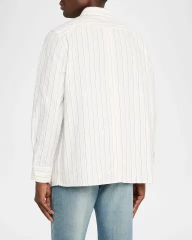 Saint Laurent Men's Striped Sport Shirt | Thumbnail 3