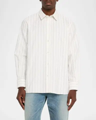 Saint Laurent Men's Striped Sport Shirt | Thumbnail 4