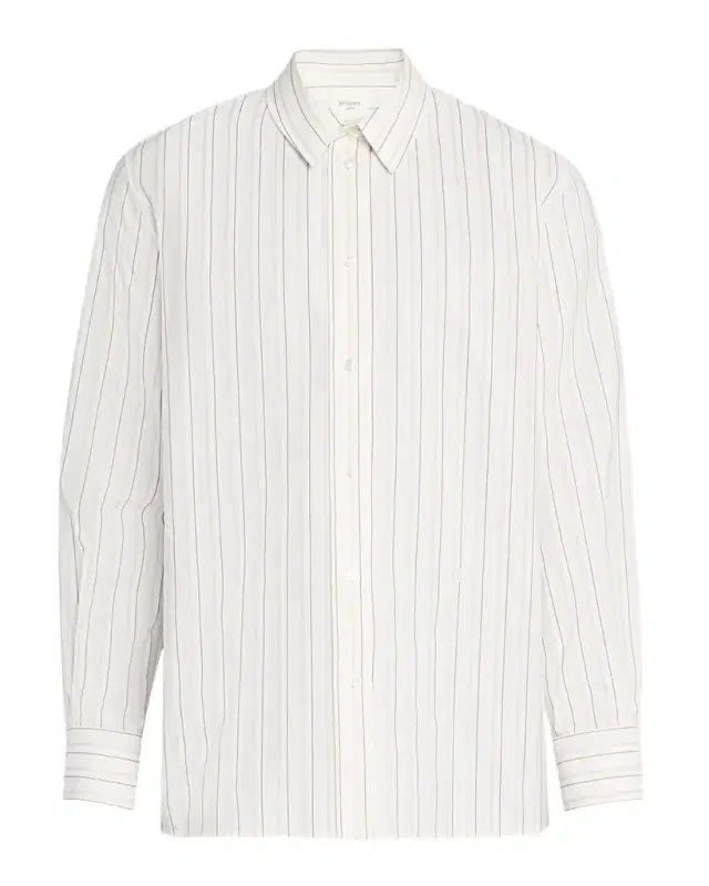Saint Laurent Men 's Striped Sport Shirt