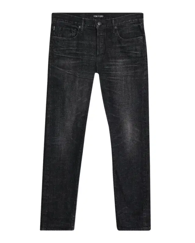 TOM FORD Men 's Dark Rinse Denim Straight-Fit Jeans
