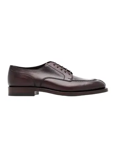 Brunello Cucinelli Men's Burnished Calfskin Derby Shoes | Thumbnail 1 Brunello Cucinelli Men's Burnished Calfskin Derby Shoes | Thumbnail 1