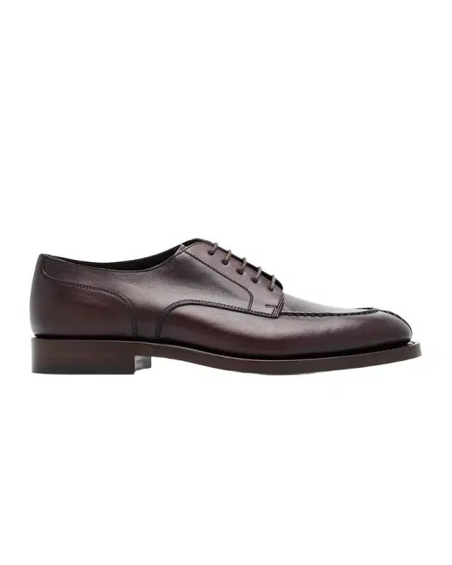 Men 's Burnished Calfskin Derby Shoes