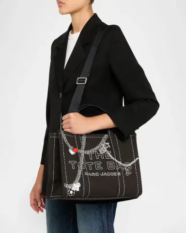 Marc Jacobs The Medium Trompe L 'oeil Canvas Tote Bag | Thumbnail 2 Marc Jacobs The Medium Trompe L 'oeil Canvas Tote Bag | Thumbnail 2
