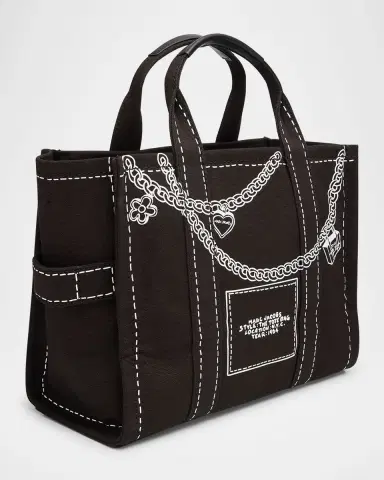 Marc Jacobs The Medium Trompe L 'oeil Canvas Tote Bag | Thumbnail 3 Marc Jacobs The Medium Trompe L 'oeil Canvas Tote Bag | Thumbnail 3
