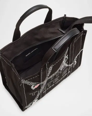 Marc Jacobs The Medium Trompe L 'oeil Canvas Tote Bag | Thumbnail 4 Marc Jacobs The Medium Trompe L 'oeil Canvas Tote Bag | Thumbnail 4