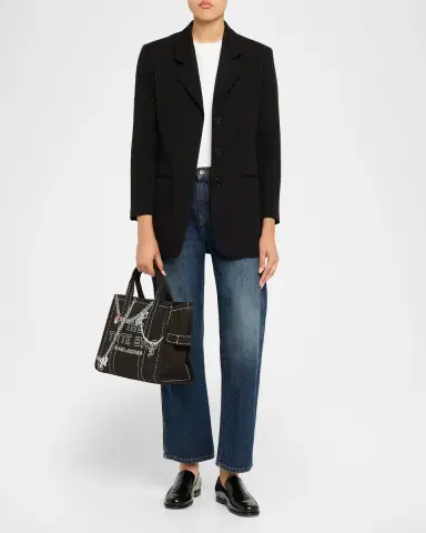 Marc Jacobs The Medium Trompe L 'oeil Canvas Tote Bag | Thumbnail 5 Marc Jacobs The Medium Trompe L 'oeil Canvas Tote Bag | Thumbnail 5