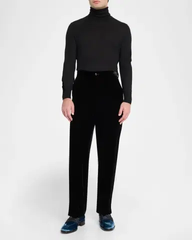 Christian Louboutin Men's O Louvre Velvet Loafers | Thumbnail 3 Christian Louboutin Men's O Louvre Velvet Loafers | Thumbnail 3