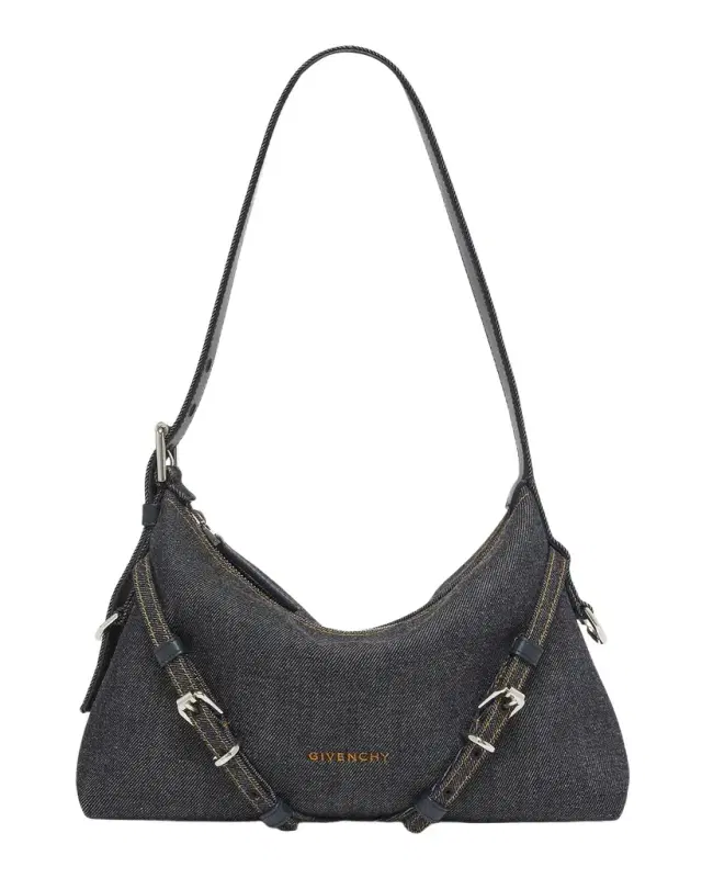 Voyou Mini Shoulder Bag in Denim