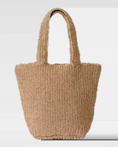 BTB Los Angeles Zinc Metallic Woven Tote Bag | Thumbnail 2