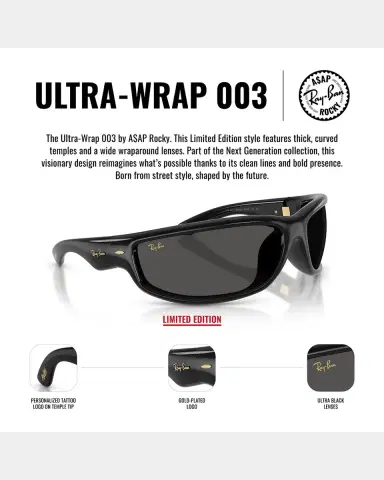 Ray-Ban RB4941 Ultra Wrap 003 A$Ap Rocky Next Generation Collection Wraparound Sunglasses | Thumbnail 5 Ray-Ban RB4941 Ultra Wrap 003 A$Ap Rocky Next Generation Collection Wraparound Sunglasses | Thumbnail 5