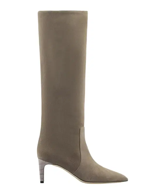 Suede Stiletto Knee-High Boots