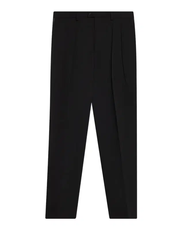 Men 's Wool Tailored Double-Pleated Formal Pants