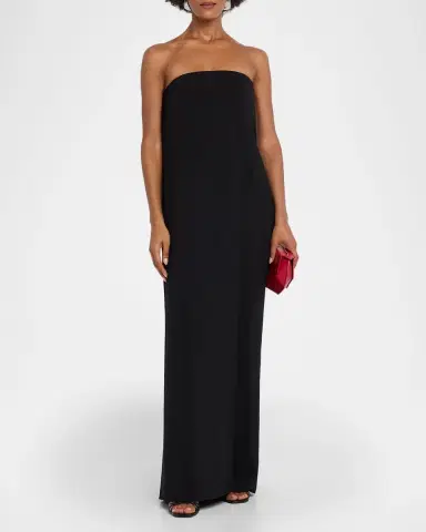 Halston Jacqueline Layered Strapless Crepe Jumpsuit | Thumbnail 2