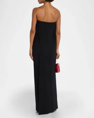 Halston Jacqueline Layered Strapless Crepe Jumpsuit | Thumbnail 3