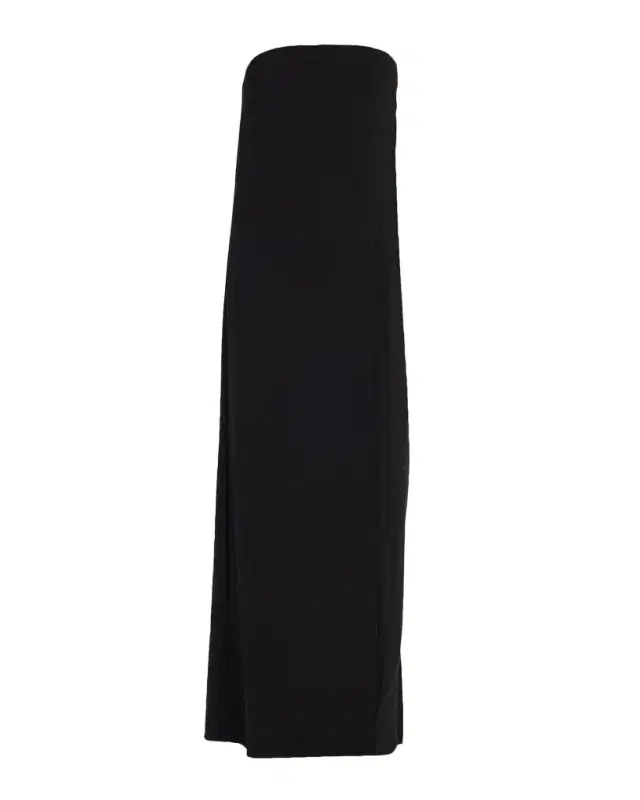 Jacqueline Layered Strapless Crepe Jumpsuit