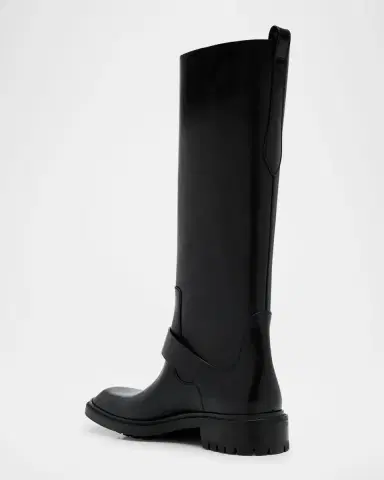 Saint Laurent Men's Vadim Smooth Calfskin Rubber-Sole High Boots | Thumbnail 4 Saint Laurent Men's Vadim Smooth Calfskin Rubber-Sole High Boots | Thumbnail 4