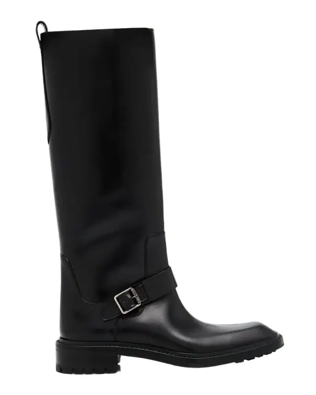 Saint Laurent Men 's Vadim Smooth Calfskin Rubber-Sole High Boots