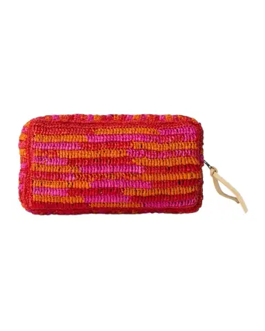 BTB Los Angeles Small Woven Straw Cosmetic Bag | Thumbnail 1