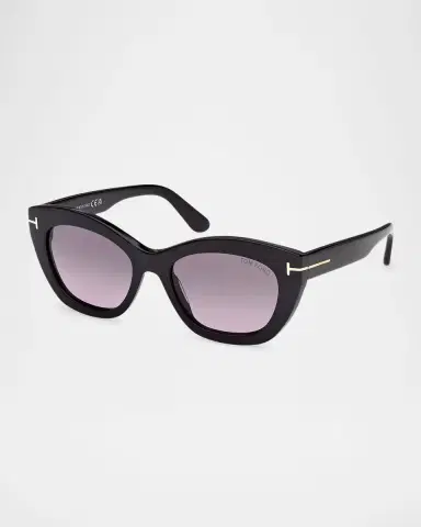 Tom Ford Linda-02 Polarized Acetate Cat-Eye Sunglasses | Thumbnail 2 Tom Ford Linda-02 Polarized Acetate Cat-Eye Sunglasses | Thumbnail 2