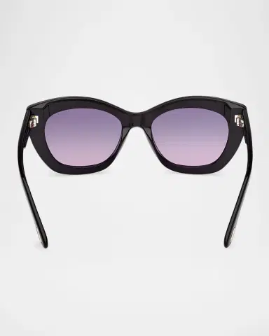 Tom Ford Linda-02 Polarized Acetate Cat-Eye Sunglasses | Thumbnail 4 Tom Ford Linda-02 Polarized Acetate Cat-Eye Sunglasses | Thumbnail 4