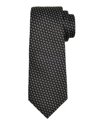 Giorgio Armani Men's Chevron-Woven Silk Tie | Thumbnail 1