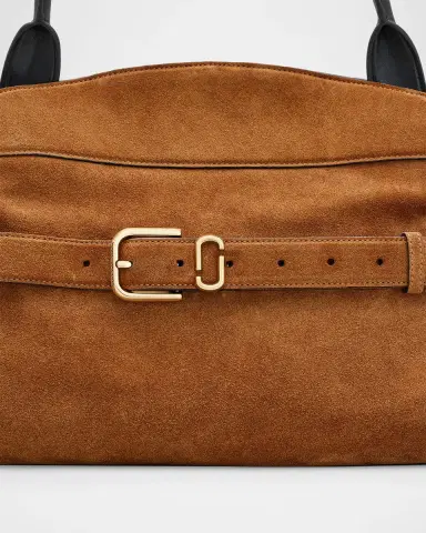 Marc Jacobs The Satchel Suede Shoulder Bag | Thumbnail 3