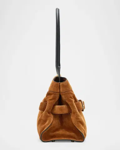 Marc Jacobs The Satchel Suede Shoulder Bag | Thumbnail 4