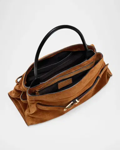 Marc Jacobs The Satchel Suede Shoulder Bag | Thumbnail 5