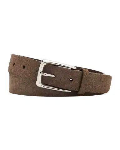 Brunello Cucinelli Men's Reversed Leather Belt | Thumbnail 1