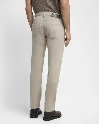Giorgio Armani Men's Cashmere Flannel Slim Five-Pocket Pants | Thumbnail 3 Giorgio Armani Men's Cashmere Flannel Slim Five-Pocket Pants | Thumbnail 3