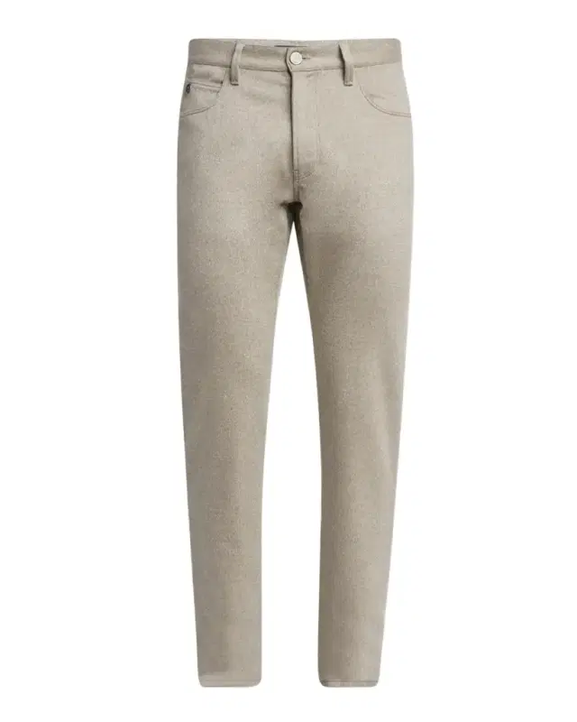 Men 's Cashmere Flannel Slim Five-Pocket Pants